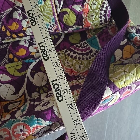 VERA BRADLEY Diaper Baby Bag w/Changing Pad Travel Duffle Purple Plum Crazy - Picture 14 of 15